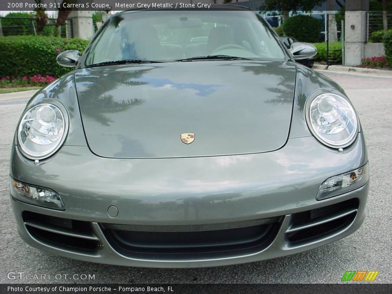 Meteor Grey Metallic / Stone Grey 2008 Porsche 911 Carrera S Coupe