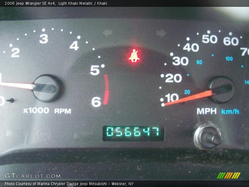 Light Khaki Metallic / Khaki 2006 Jeep Wrangler SE 4x4