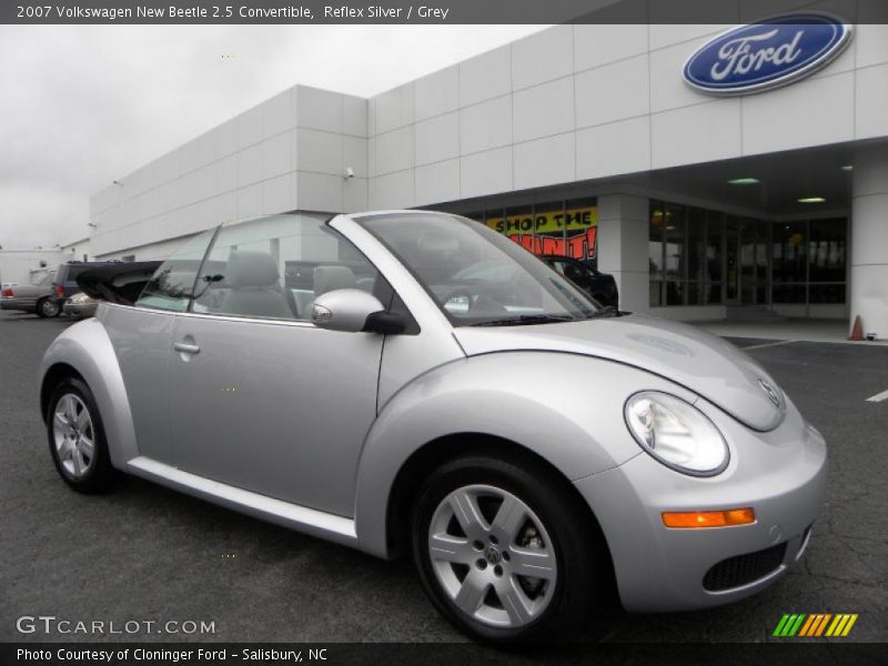 Reflex Silver / Grey 2007 Volkswagen New Beetle 2.5 Convertible