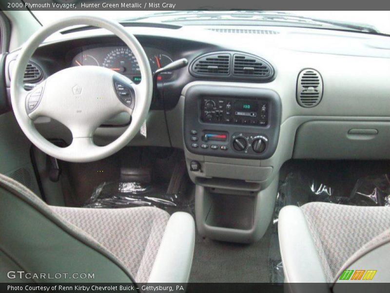 Hunter Green Metallic / Mist Gray 2000 Plymouth Voyager
