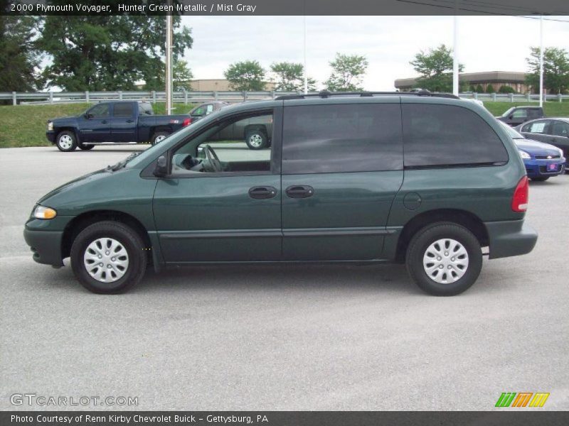 Hunter Green Metallic / Mist Gray 2000 Plymouth Voyager