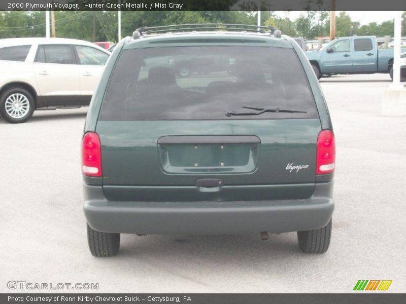 Hunter Green Metallic / Mist Gray 2000 Plymouth Voyager