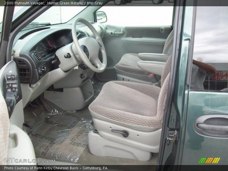 Hunter Green Metallic / Mist Gray 2000 Plymouth Voyager