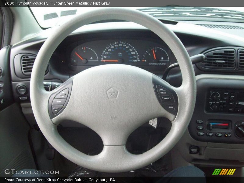 Hunter Green Metallic / Mist Gray 2000 Plymouth Voyager