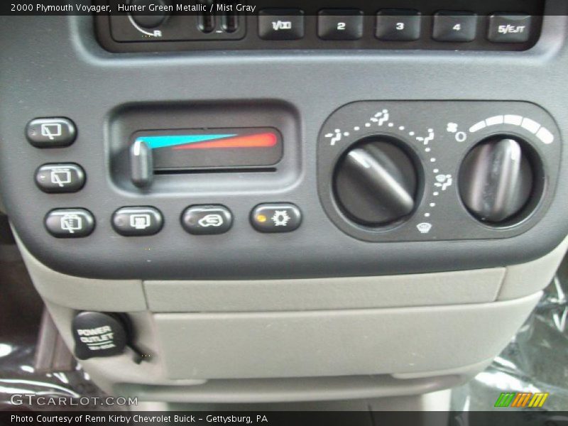 Hunter Green Metallic / Mist Gray 2000 Plymouth Voyager