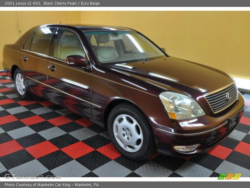 Black Cherry Pearl / Ecru Beige 2001 Lexus LS 430