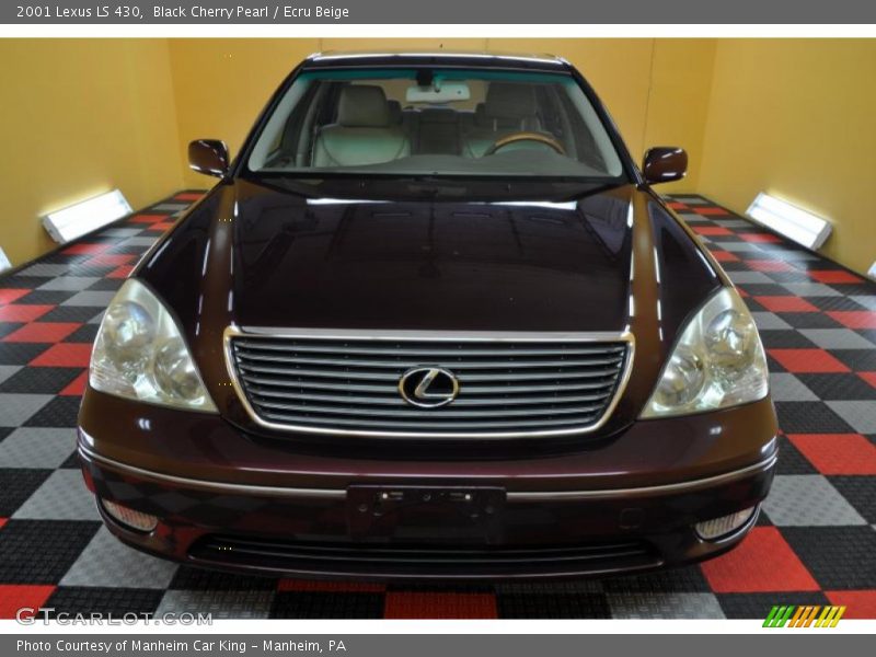 Black Cherry Pearl / Ecru Beige 2001 Lexus LS 430