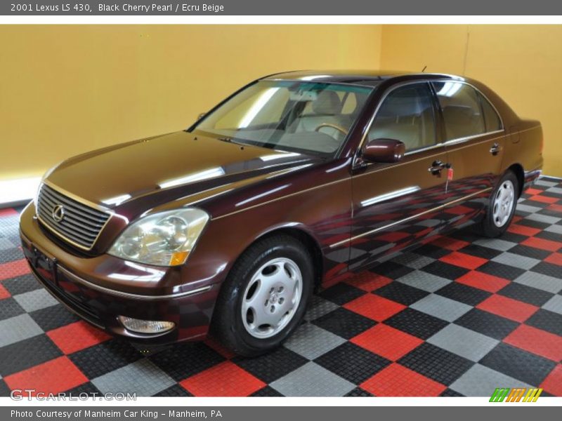 Black Cherry Pearl / Ecru Beige 2001 Lexus LS 430