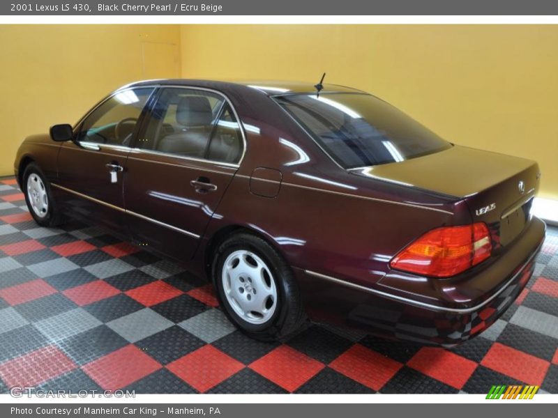 Black Cherry Pearl / Ecru Beige 2001 Lexus LS 430