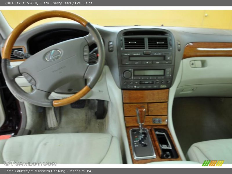 Black Cherry Pearl / Ecru Beige 2001 Lexus LS 430