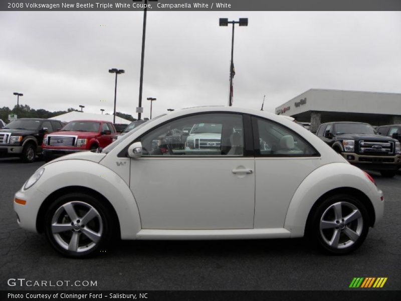 Campanella White / White 2008 Volkswagen New Beetle Triple White Coupe