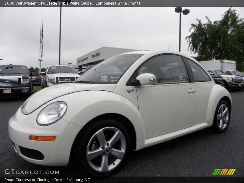 Campanella White / White 2008 Volkswagen New Beetle Triple White Coupe