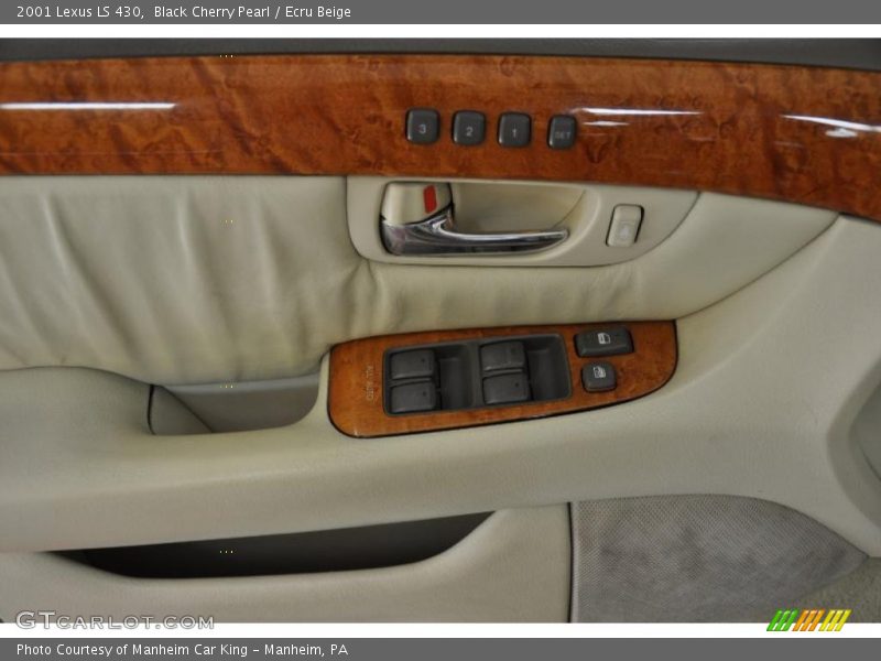 Black Cherry Pearl / Ecru Beige 2001 Lexus LS 430