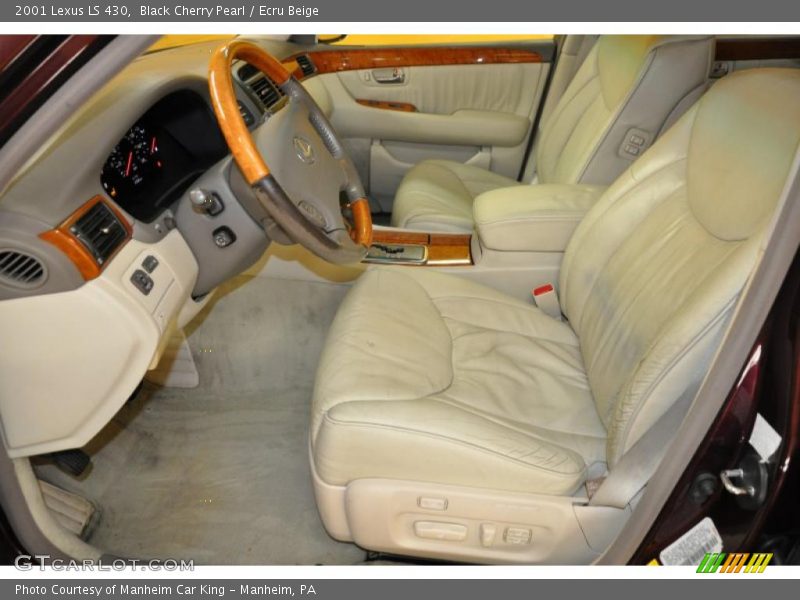 Black Cherry Pearl / Ecru Beige 2001 Lexus LS 430