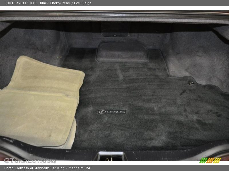 Black Cherry Pearl / Ecru Beige 2001 Lexus LS 430