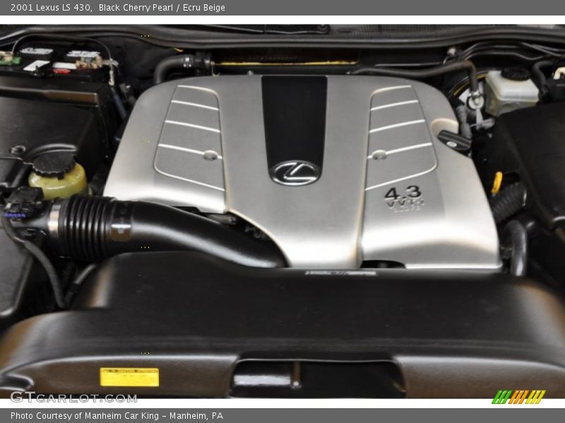 Black Cherry Pearl / Ecru Beige 2001 Lexus LS 430