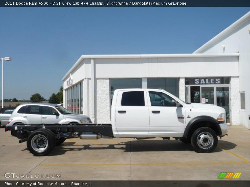 Bright White / Dark Slate/Medium Graystone 2011 Dodge Ram 4500 HD ST Crew Cab 4x4 Chassis