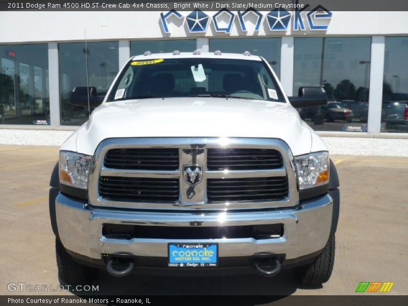 Bright White / Dark Slate/Medium Graystone 2011 Dodge Ram 4500 HD ST Crew Cab 4x4 Chassis