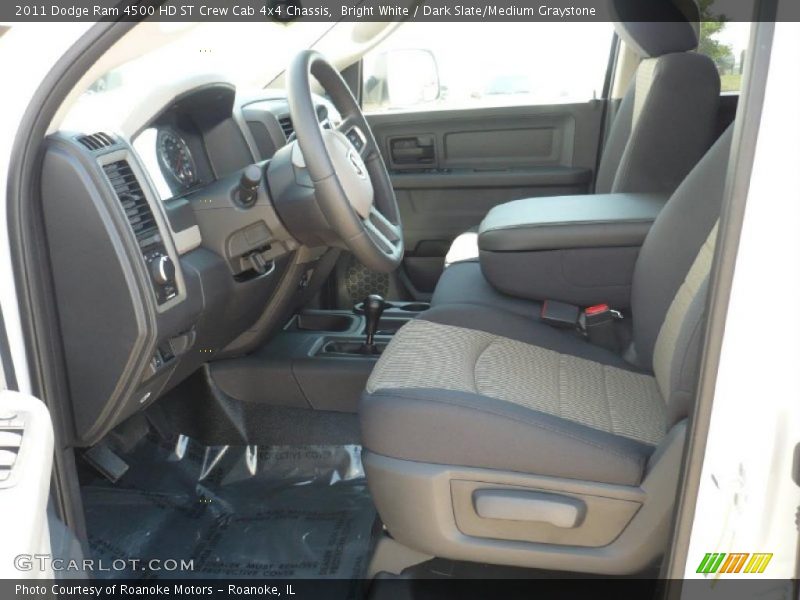 Bright White / Dark Slate/Medium Graystone 2011 Dodge Ram 4500 HD ST Crew Cab 4x4 Chassis