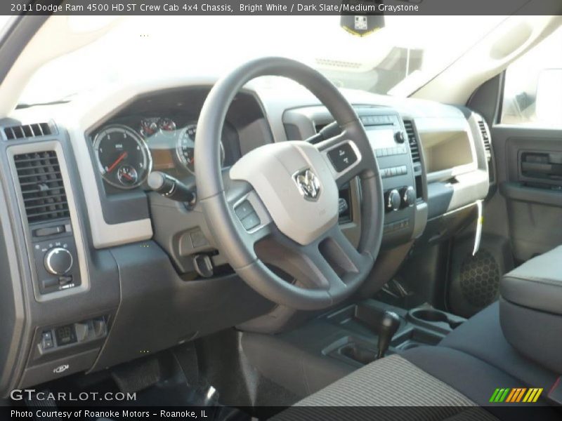 Bright White / Dark Slate/Medium Graystone 2011 Dodge Ram 4500 HD ST Crew Cab 4x4 Chassis
