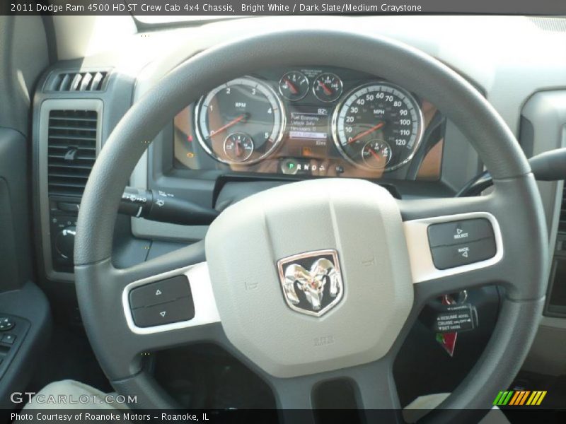 Bright White / Dark Slate/Medium Graystone 2011 Dodge Ram 4500 HD ST Crew Cab 4x4 Chassis