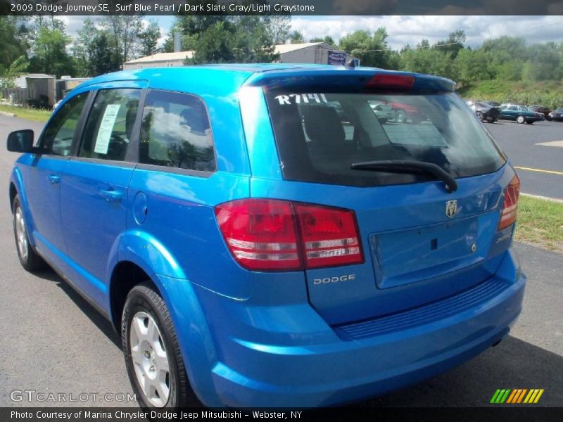 Surf Blue Pearl / Dark Slate Gray/Light Graystone 2009 Dodge Journey SE