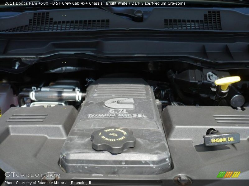 Bright White / Dark Slate/Medium Graystone 2011 Dodge Ram 4500 HD ST Crew Cab 4x4 Chassis