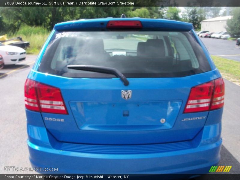 Surf Blue Pearl / Dark Slate Gray/Light Graystone 2009 Dodge Journey SE