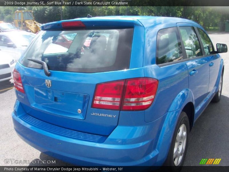 Surf Blue Pearl / Dark Slate Gray/Light Graystone 2009 Dodge Journey SE