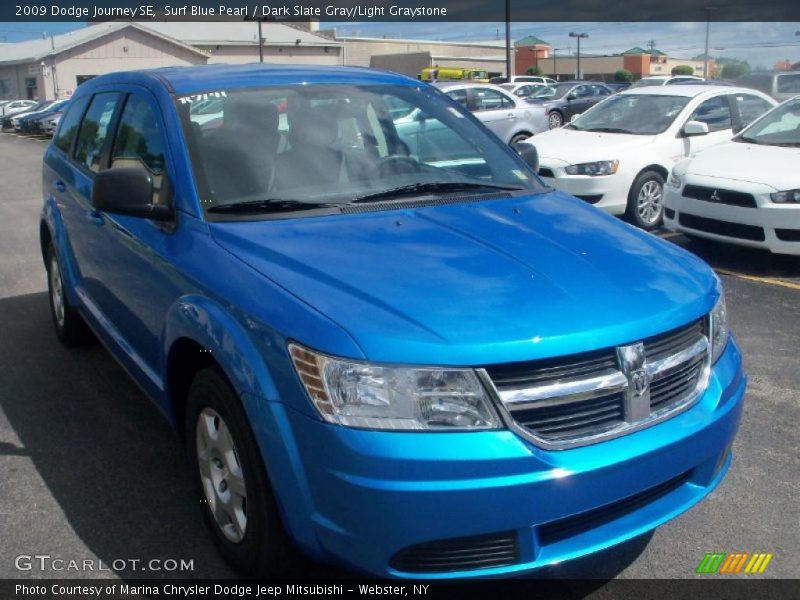 Surf Blue Pearl / Dark Slate Gray/Light Graystone 2009 Dodge Journey SE
