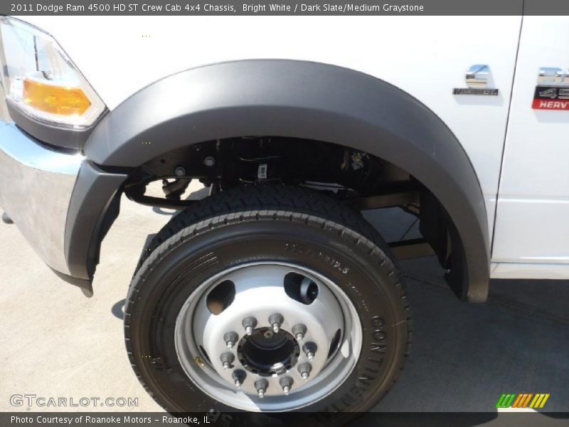 Bright White / Dark Slate/Medium Graystone 2011 Dodge Ram 4500 HD ST Crew Cab 4x4 Chassis