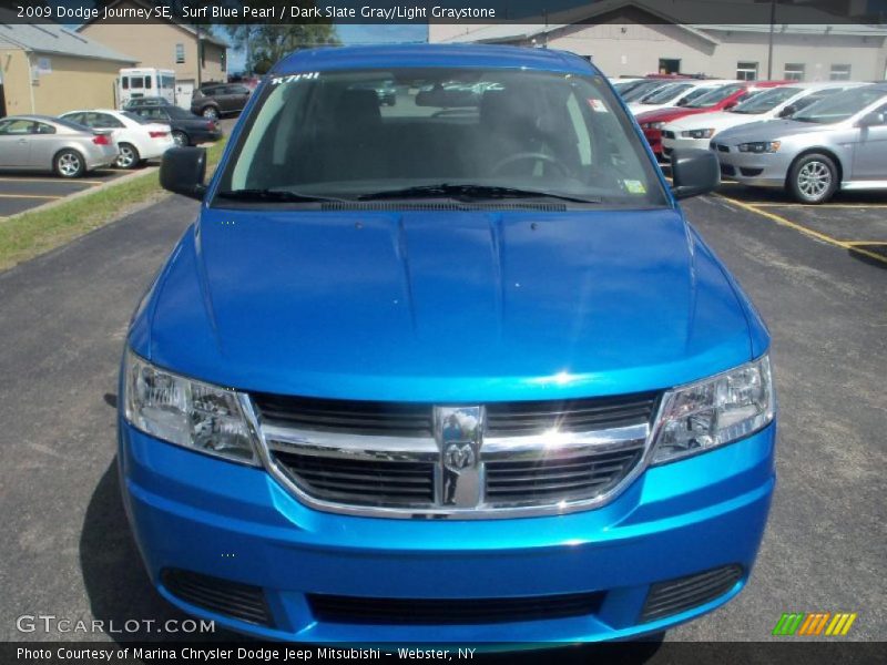 Surf Blue Pearl / Dark Slate Gray/Light Graystone 2009 Dodge Journey SE