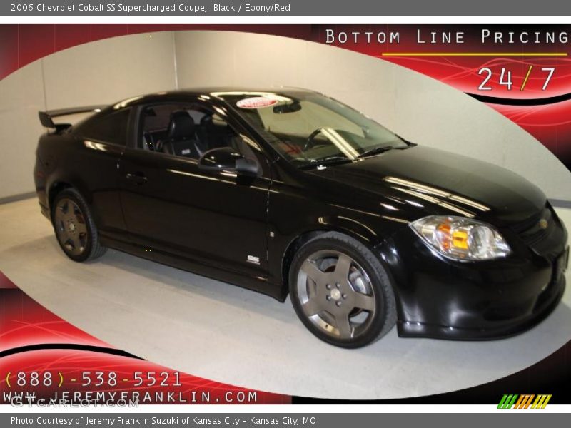 Black / Ebony/Red 2006 Chevrolet Cobalt SS Supercharged Coupe