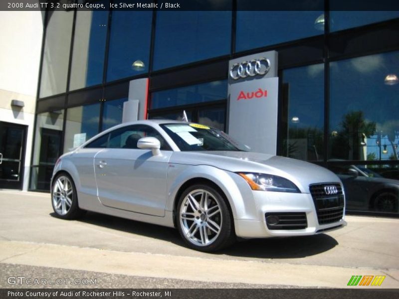 Ice Silver Metallic / Black 2008 Audi TT 3.2 quattro Coupe