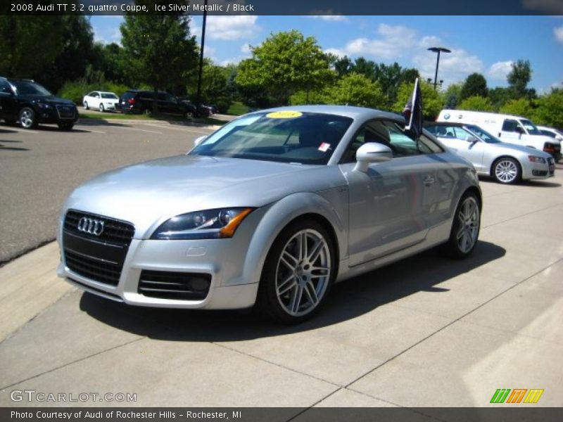 Ice Silver Metallic / Black 2008 Audi TT 3.2 quattro Coupe