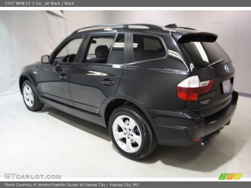 Jet Black / Black 2007 BMW X3 3.0si