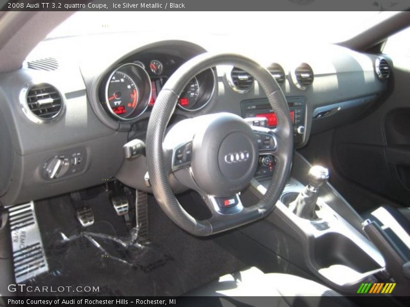 Ice Silver Metallic / Black 2008 Audi TT 3.2 quattro Coupe