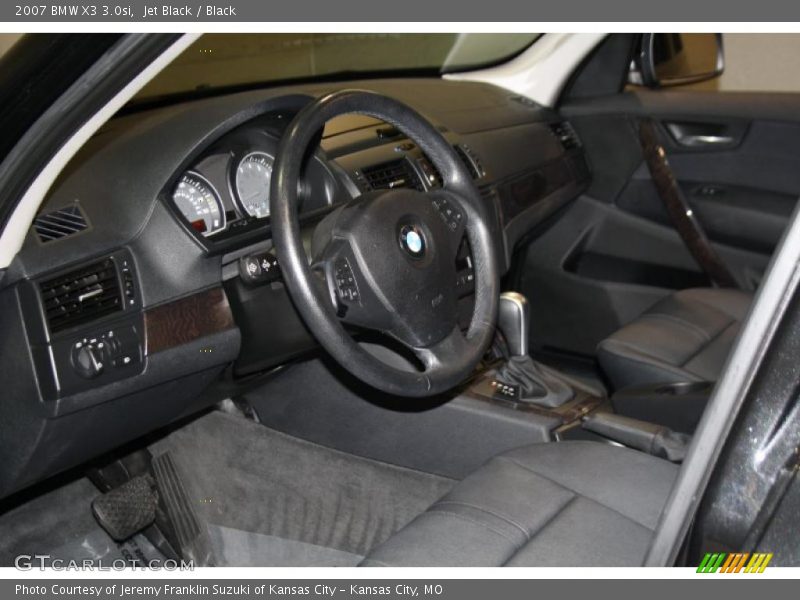 Jet Black / Black 2007 BMW X3 3.0si