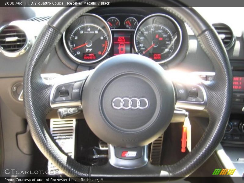 Ice Silver Metallic / Black 2008 Audi TT 3.2 quattro Coupe