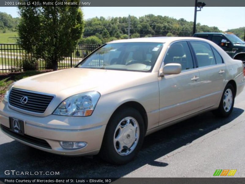 Mystic Gold Metallic / Ivory 2001 Lexus LS 430