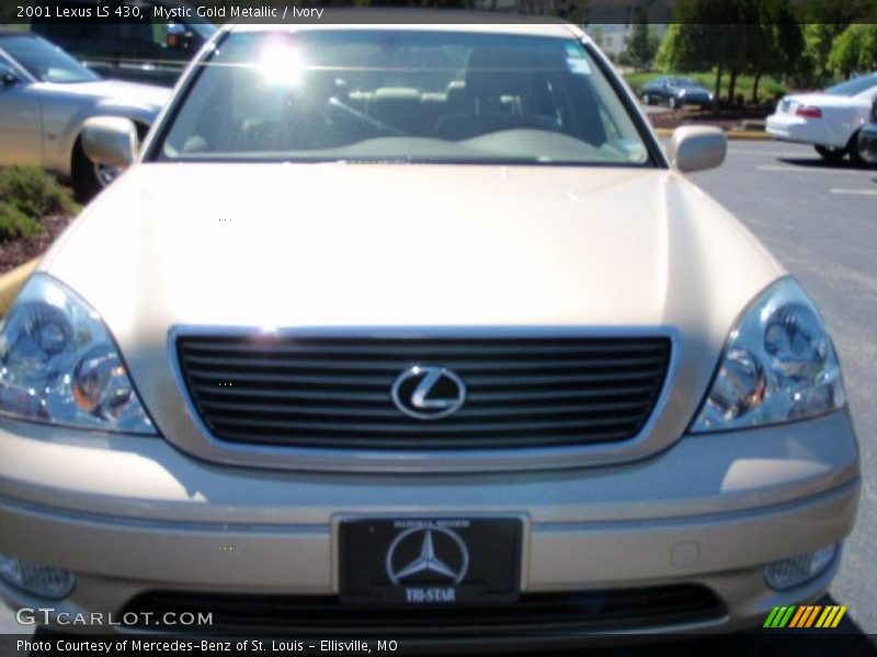 Mystic Gold Metallic / Ivory 2001 Lexus LS 430
