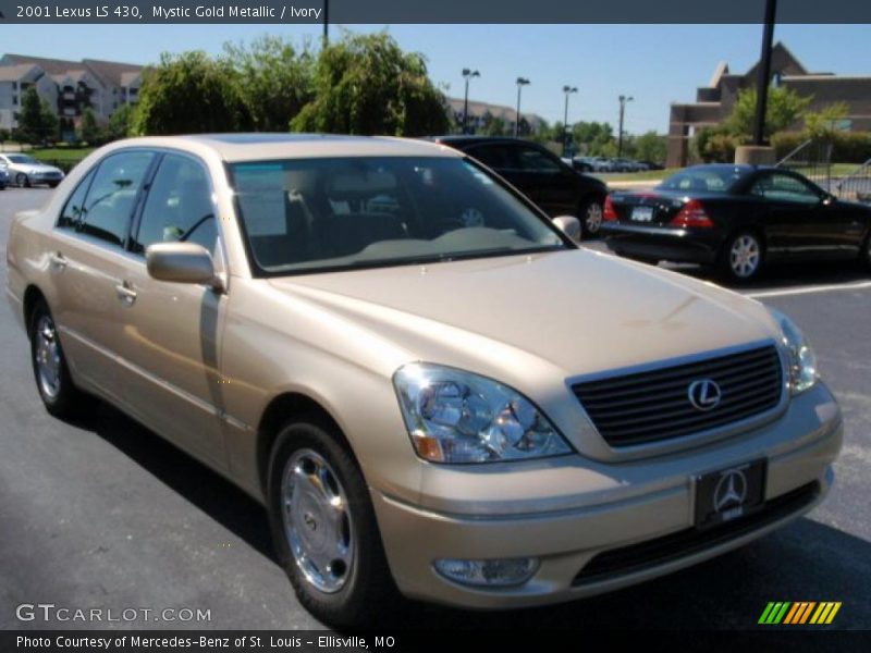 Mystic Gold Metallic / Ivory 2001 Lexus LS 430