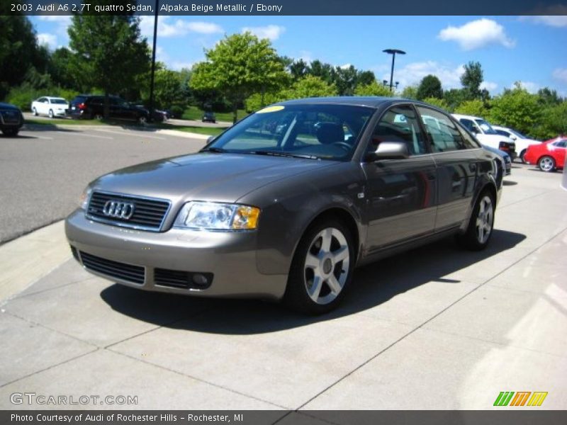 Alpaka Beige Metallic / Ebony 2003 Audi A6 2.7T quattro Sedan