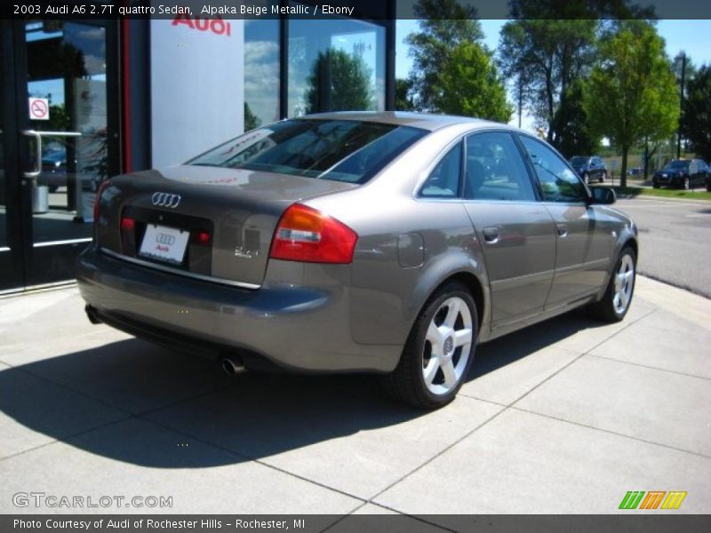 Alpaka Beige Metallic / Ebony 2003 Audi A6 2.7T quattro Sedan