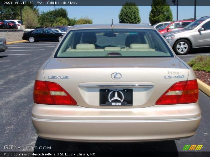 Mystic Gold Metallic / Ivory 2001 Lexus LS 430