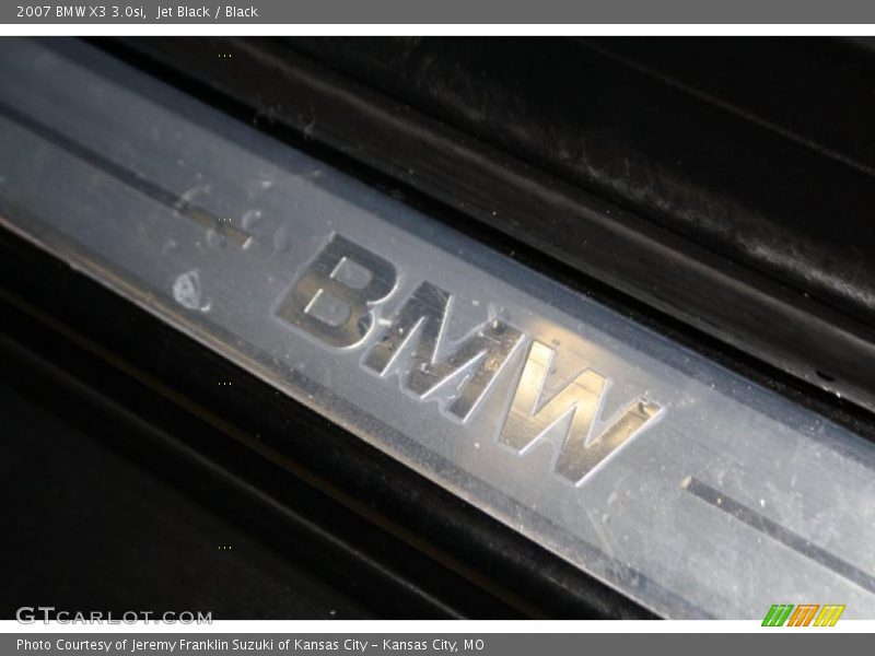 Jet Black / Black 2007 BMW X3 3.0si