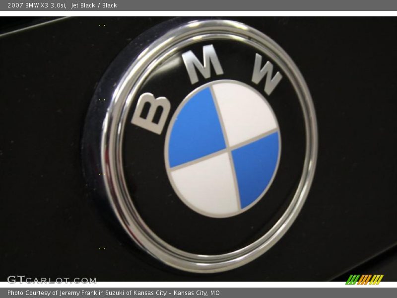 Jet Black / Black 2007 BMW X3 3.0si