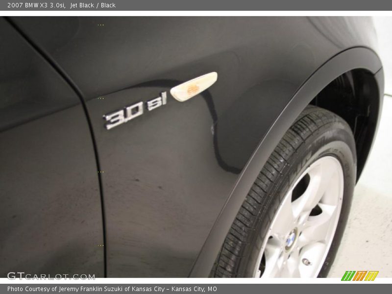 Jet Black / Black 2007 BMW X3 3.0si