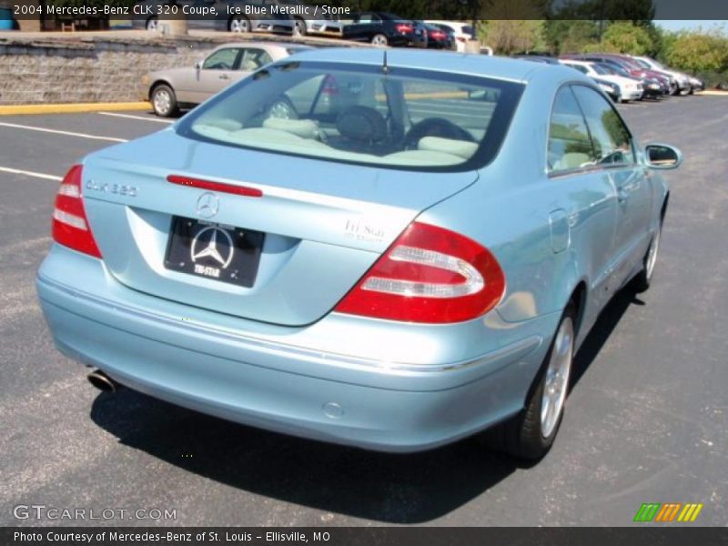 Ice Blue Metallic / Stone 2004 Mercedes-Benz CLK 320 Coupe