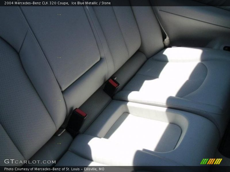 Ice Blue Metallic / Stone 2004 Mercedes-Benz CLK 320 Coupe